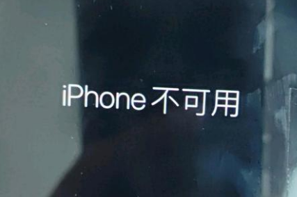 蓬莱镇苹果服务网点分享锁屏界面显示“iPhone 不可用”如何解决 